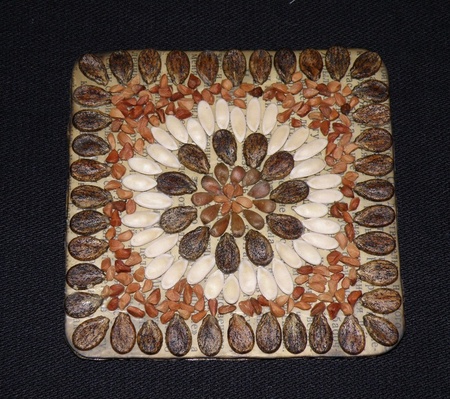 Підставка під чашку з насіння кавуна, дині, яблука та шипшини- 30 грн